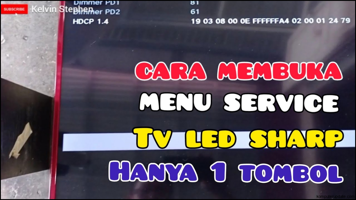 CARA MEMBUKA MENU SERVICE TV LED SHARP AQUOS || HANYA 1 TOMBOL DI BELAKANG || - YouTube