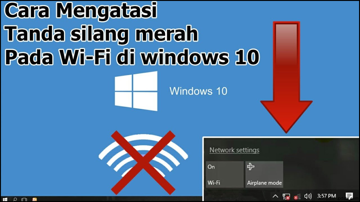 Cara Memperbaiki WiFi yang Silang Merah di Windows 10 - YouTube