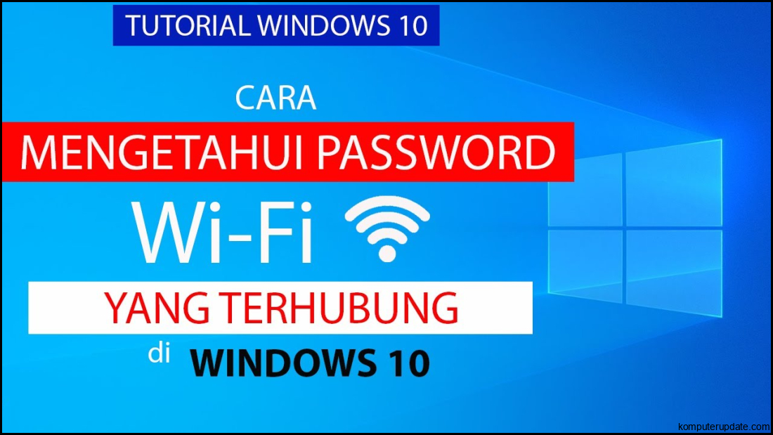 Cara Mengetahui Password WiFi yang Terhubung di Laptop Windows 10 - YouTube