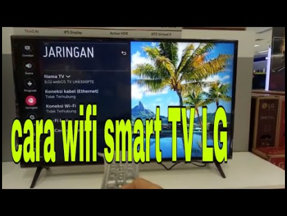 Cara menghubungkan wifi tv LG - YouTube