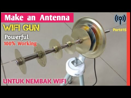 Membuat Antena Wifi Gun Powerful, nembak wifi jarak jauh - YouTube