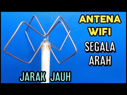 Membuat antena wifi jarak jauh segala arah, mengganti antena router outdoor - YouTube